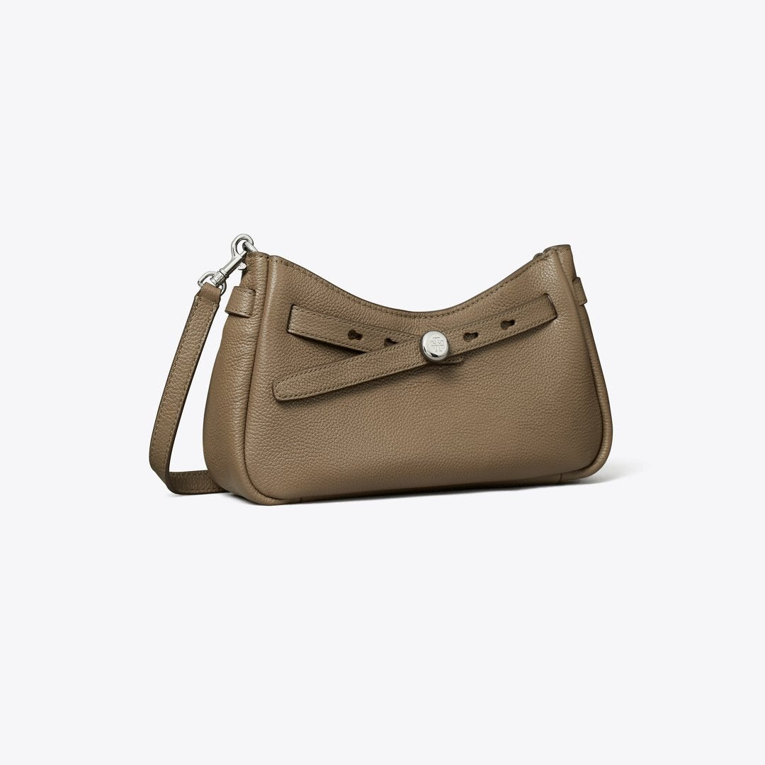 Tory Burch Romy Zip Top Crossbody Wild Mushroom