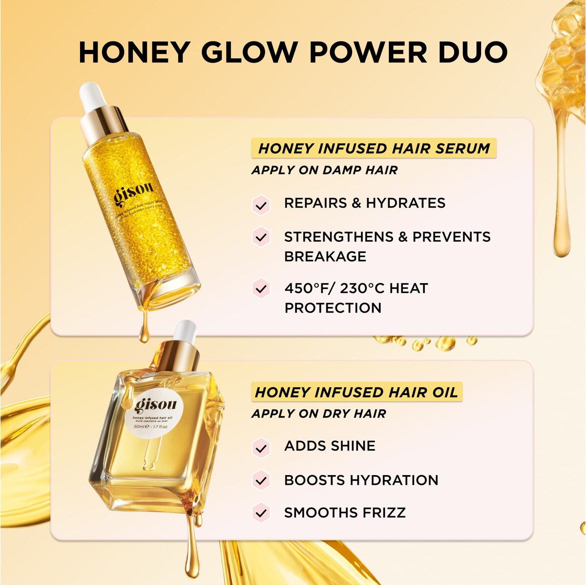 Honey Infused Hair Repair Serum