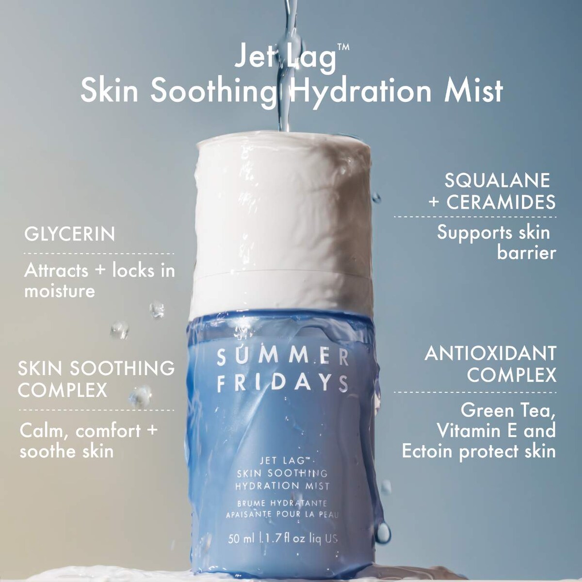 Jet Lag Skin Soothing Hydration Mist