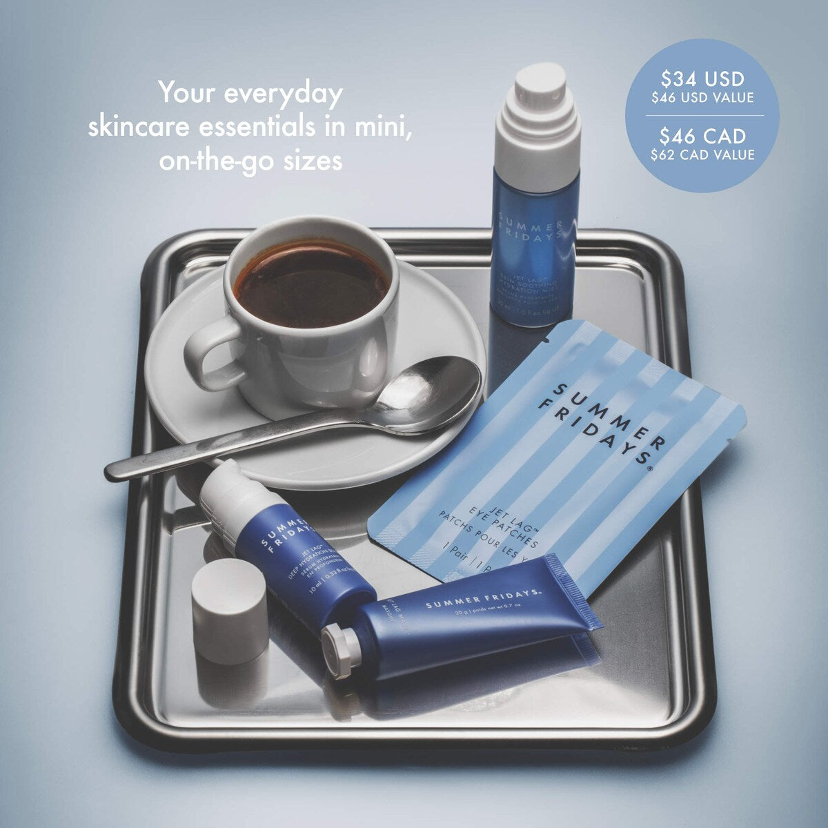 The Jet Lag Essentials Hydration Set for Travel