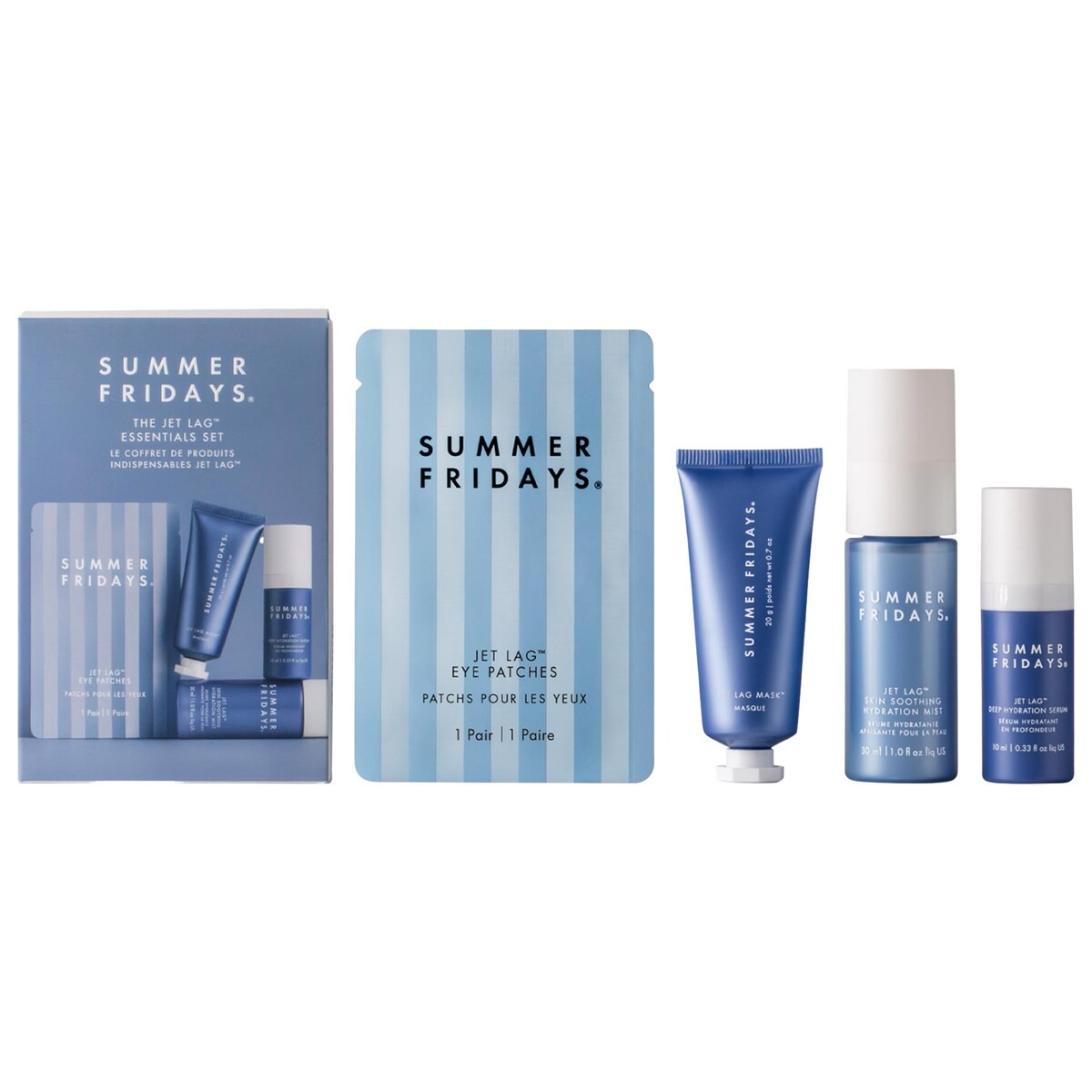 The Jet Lag Essentials Hydration Set for Travel