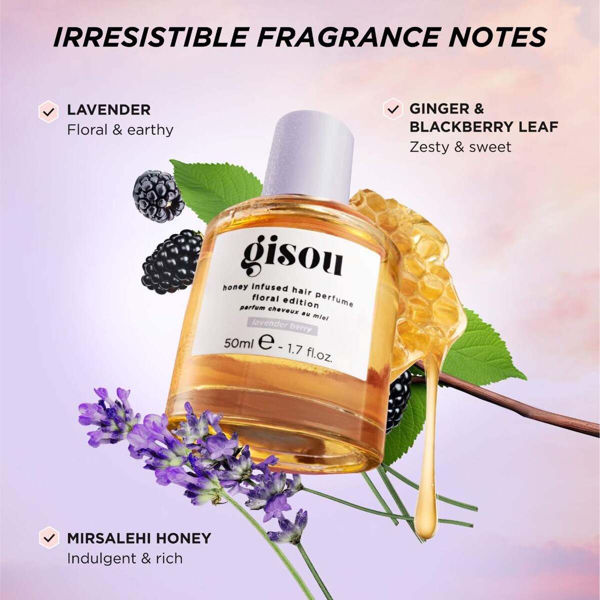 Lavender Berry Honey Infused Hair Perfume
