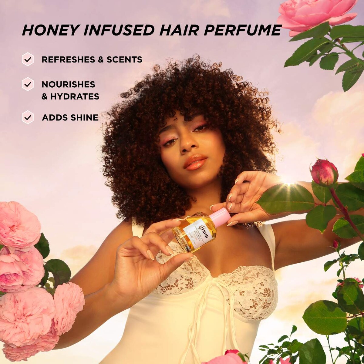 Mini Wild Rose Honey Infused Hair Perfume