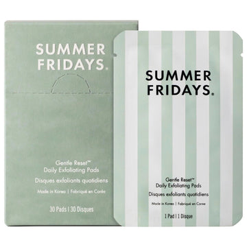 Summer Fridays Gentle Reset Daily Exfoliating Pads to Smooth + Minimize Pores with AHAs