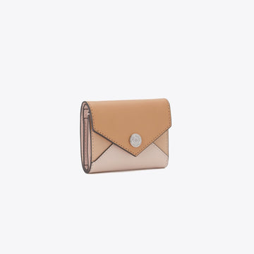Tory Burch Small Envelope Leather Wallet Soft Pink Multi