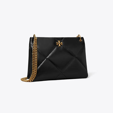 Tory Burch Small Kira Diamond Quilt Shoulder Bag Black