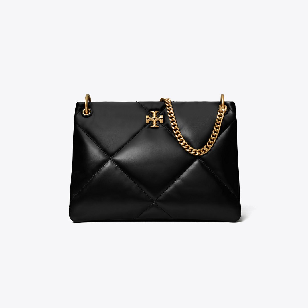 Tory Burch Small Kira Diamond Quilt Shoulder Bag Black