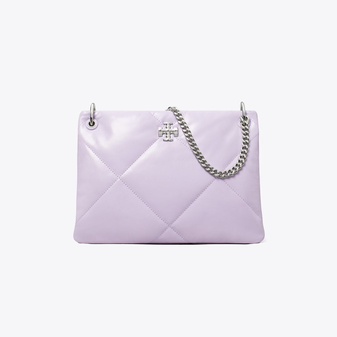 Tory Burch Small Kira Diamond Quilt Shoulder Bag Purple Heather