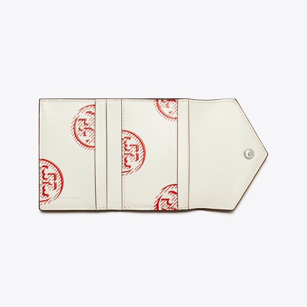 Tory Burch Small Leather Envelope Wallet Red Sky