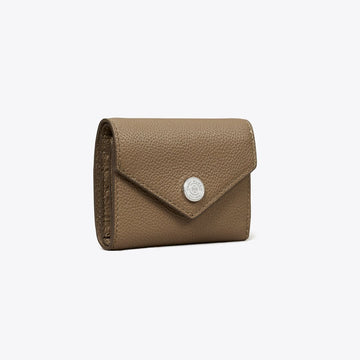 Tory Burch Small Pebble Envelope Wallet Wild Mushroom