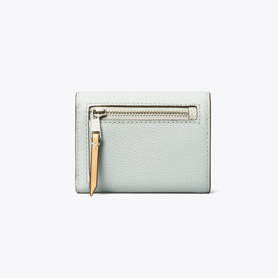 Tory Burch Small Pebble Envelope Wallet Light Titanium