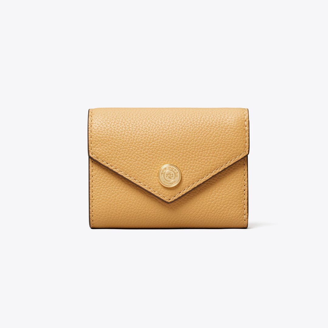 Tory Burch Small Pebble Envelope Wallet Biscotti