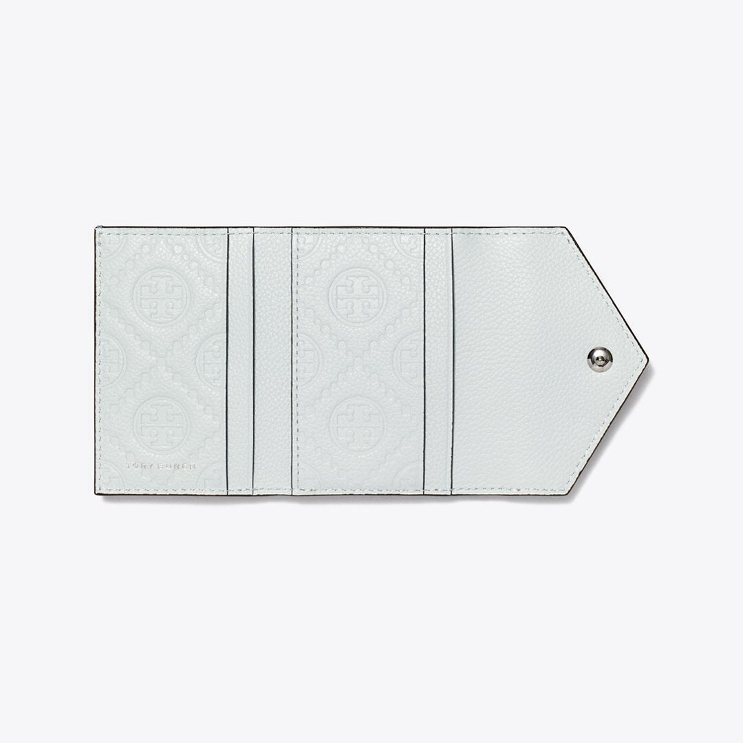 Tory Burch Small Pebble Envelope Wallet Light Titanium