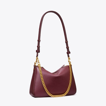 Tory Burch Small Perry Shoulder Bag Dark Carmine