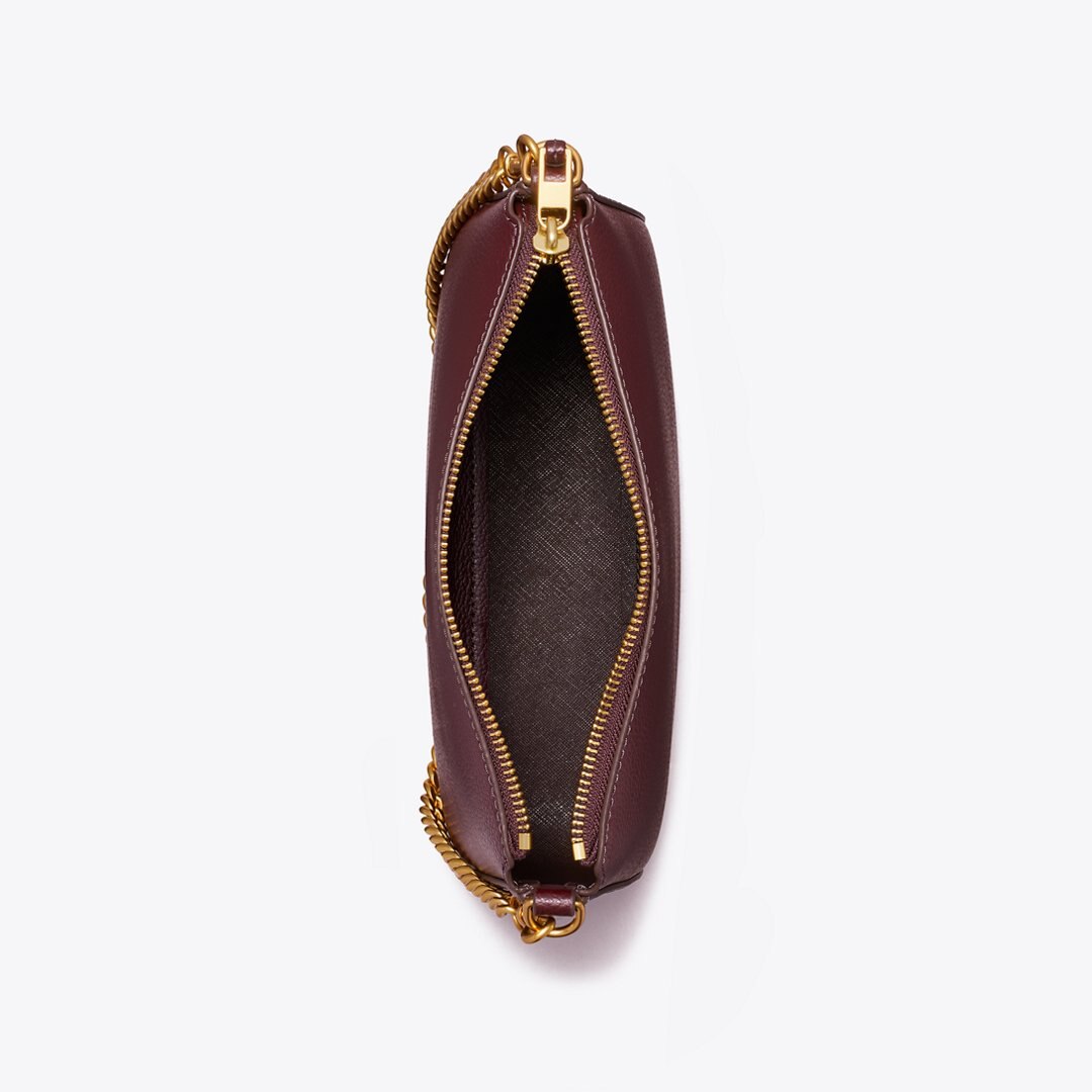 Tory Burch Small Perry Shoulder Bag Dark Carmine