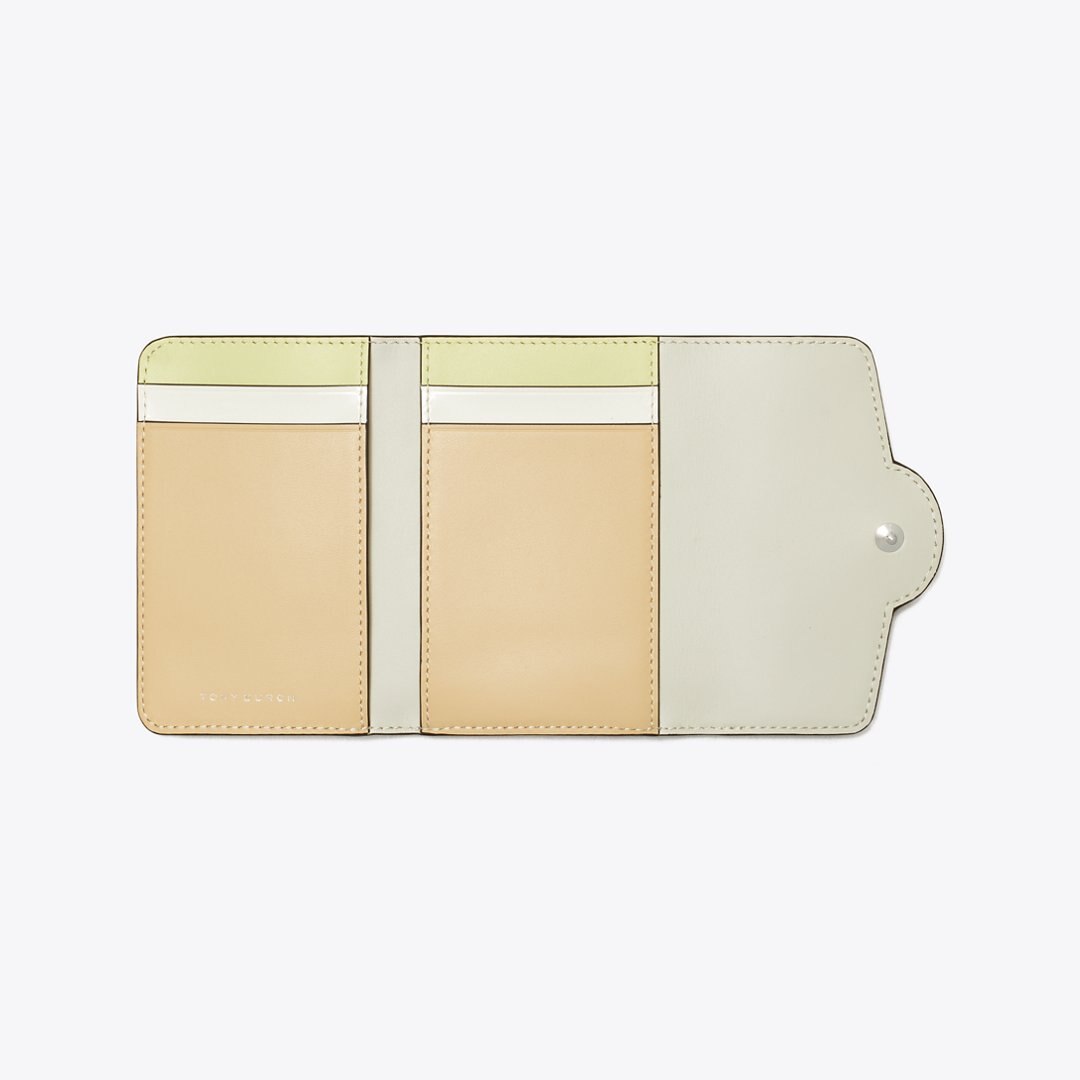 Tory Burch Small Robinson Pebbled Wallet Praline