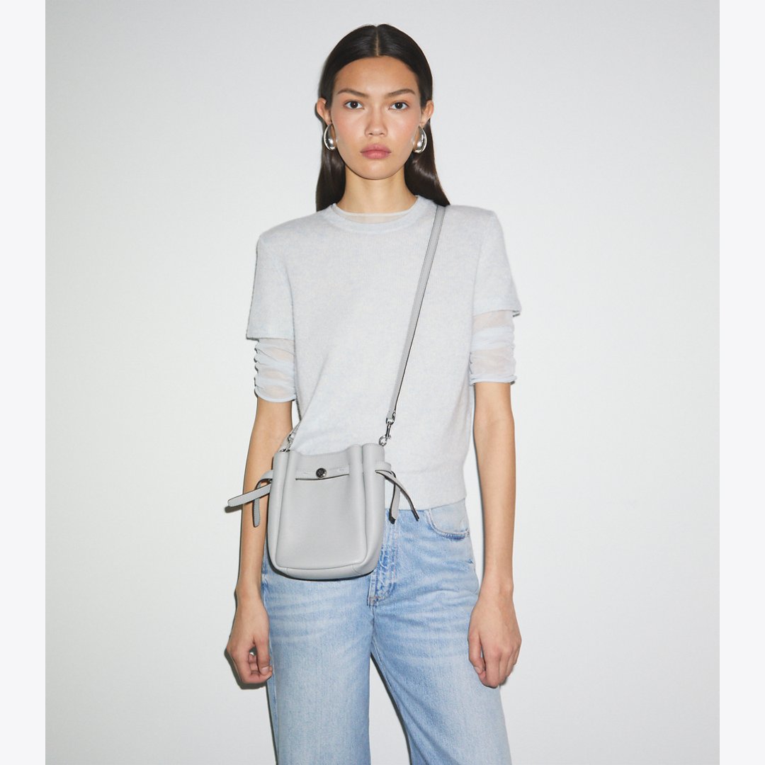 Tory Burch Small Romy Crossbody Light Granite