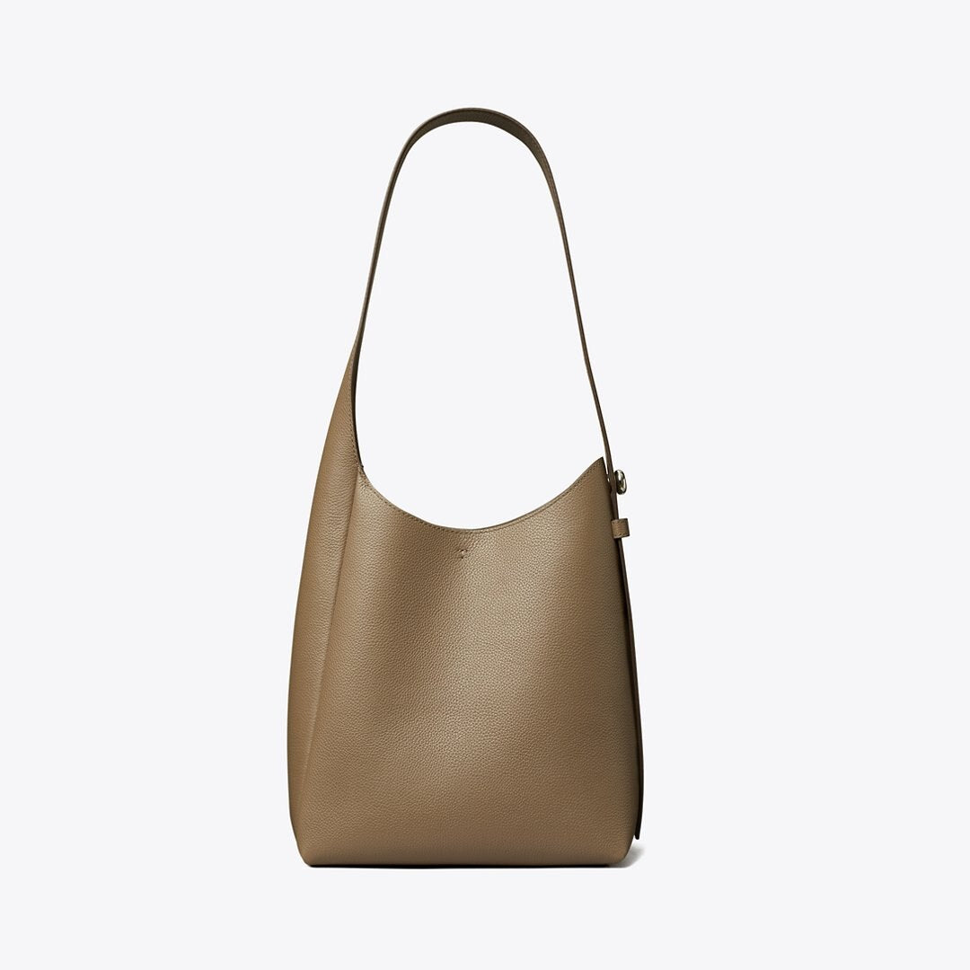 Tory Burch Small Romy Hobo Bag Wild Mushroom