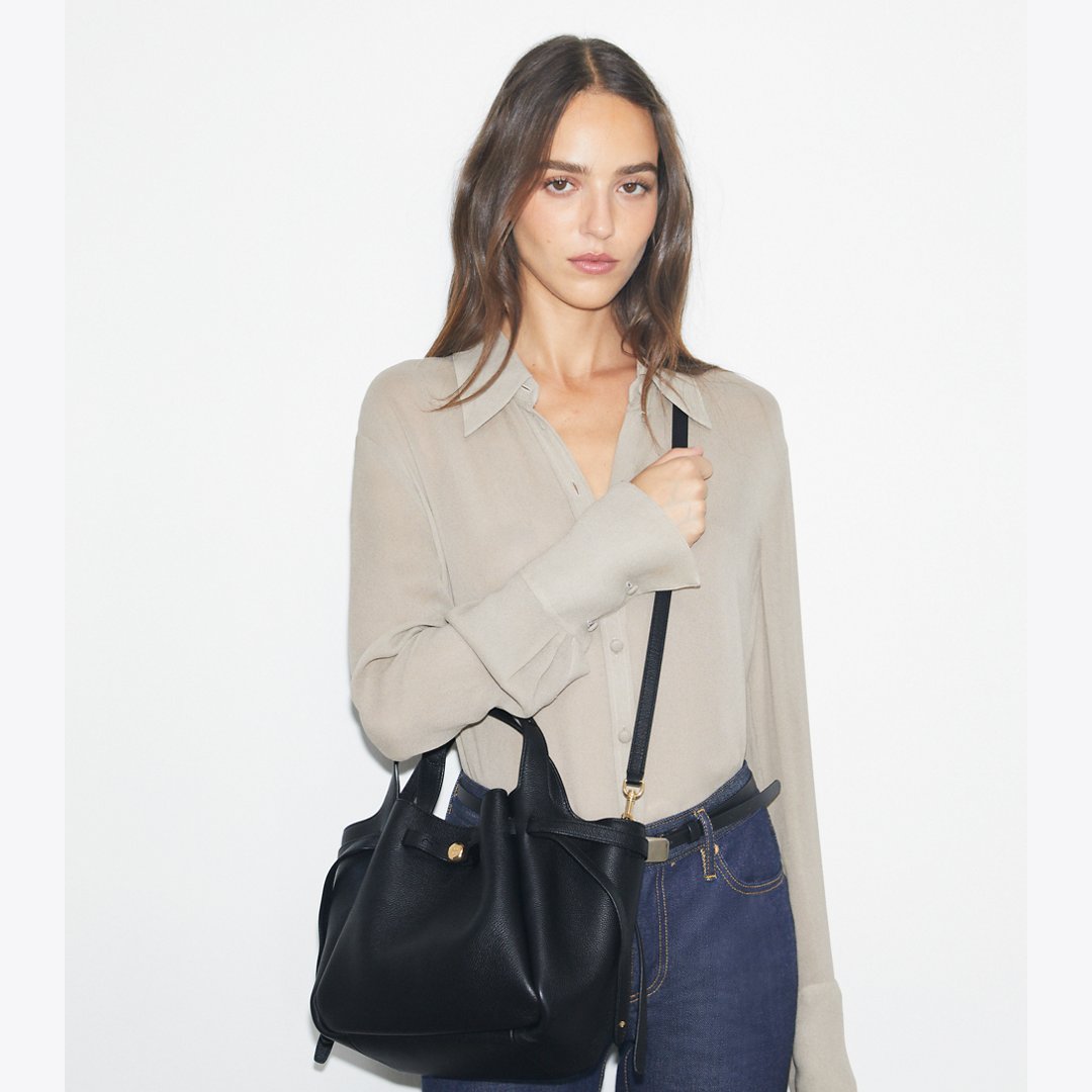 Tory Burch Small Romy Tote Black