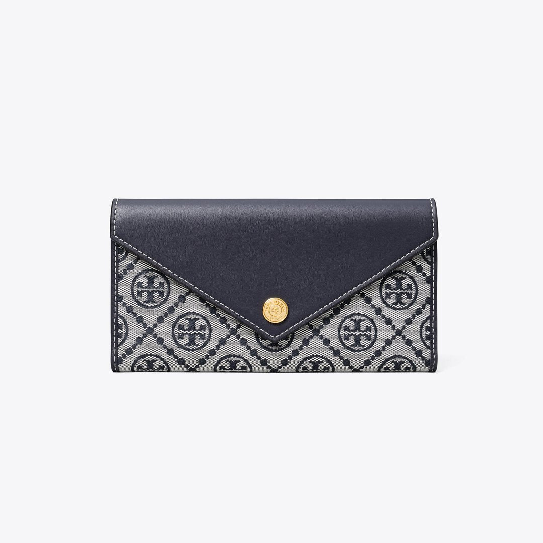 Tory Burch T Monogram Envelope Wallet Tory Navy