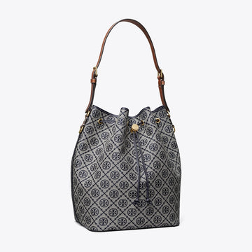 Tory Burch T Monogram Oversized Bucket Bag Tory Navy