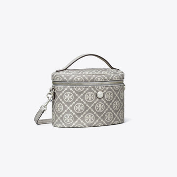 Tory Burch T Monogram Soft Vanity Case Gray