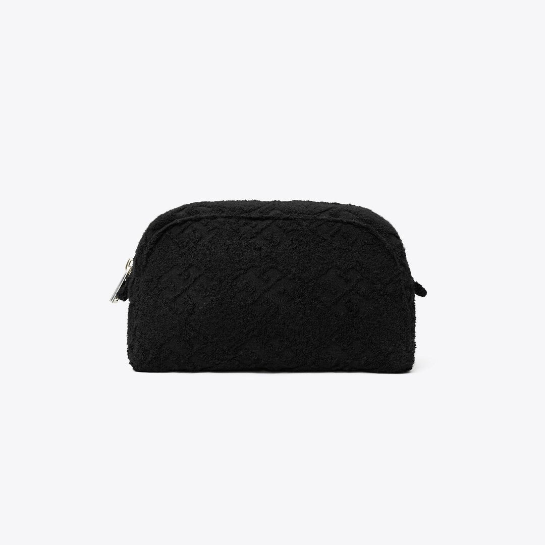 Tory Burch T Monogram Terry Pouch Black