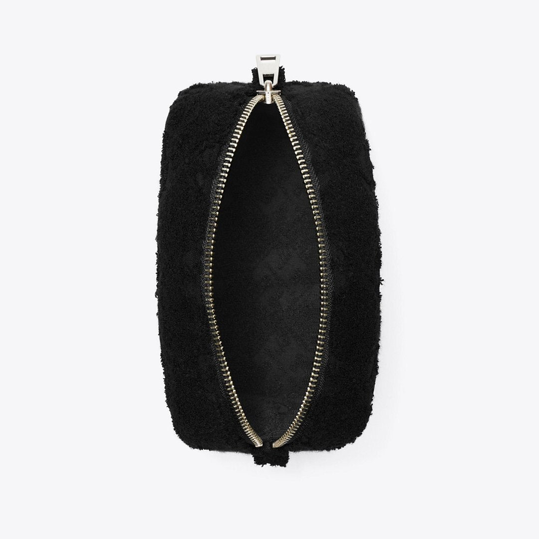 Tory Burch T Monogram Terry Pouch Black