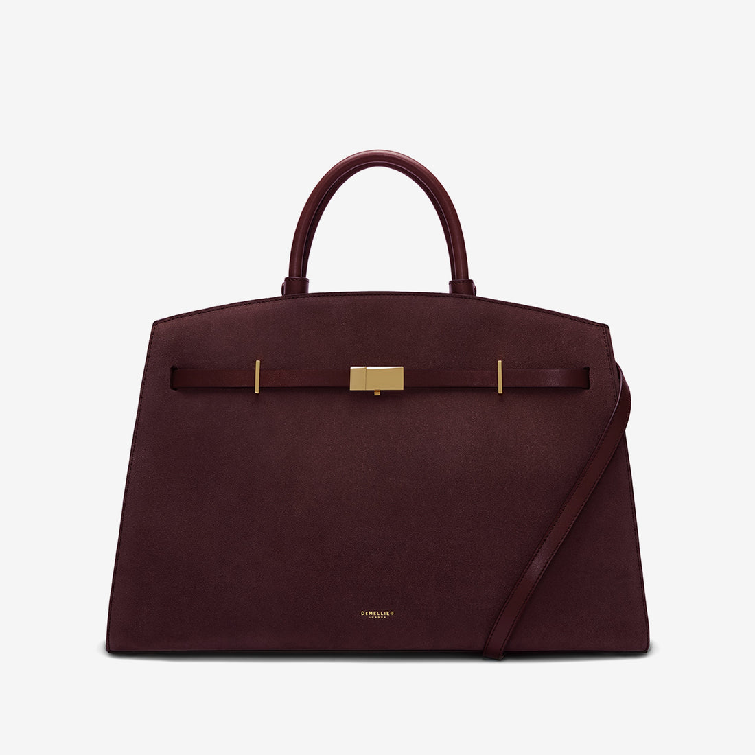 DeMellier The Hudson burgundy suede & burgundy smooth