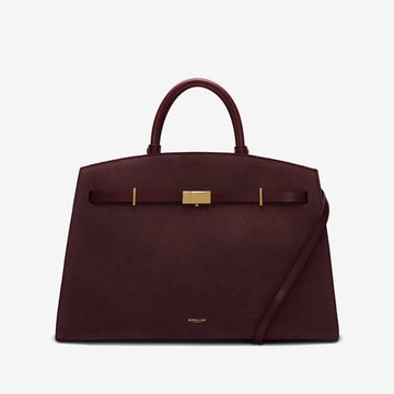DeMellier The Hudson burgundy suede & burgundy smooth