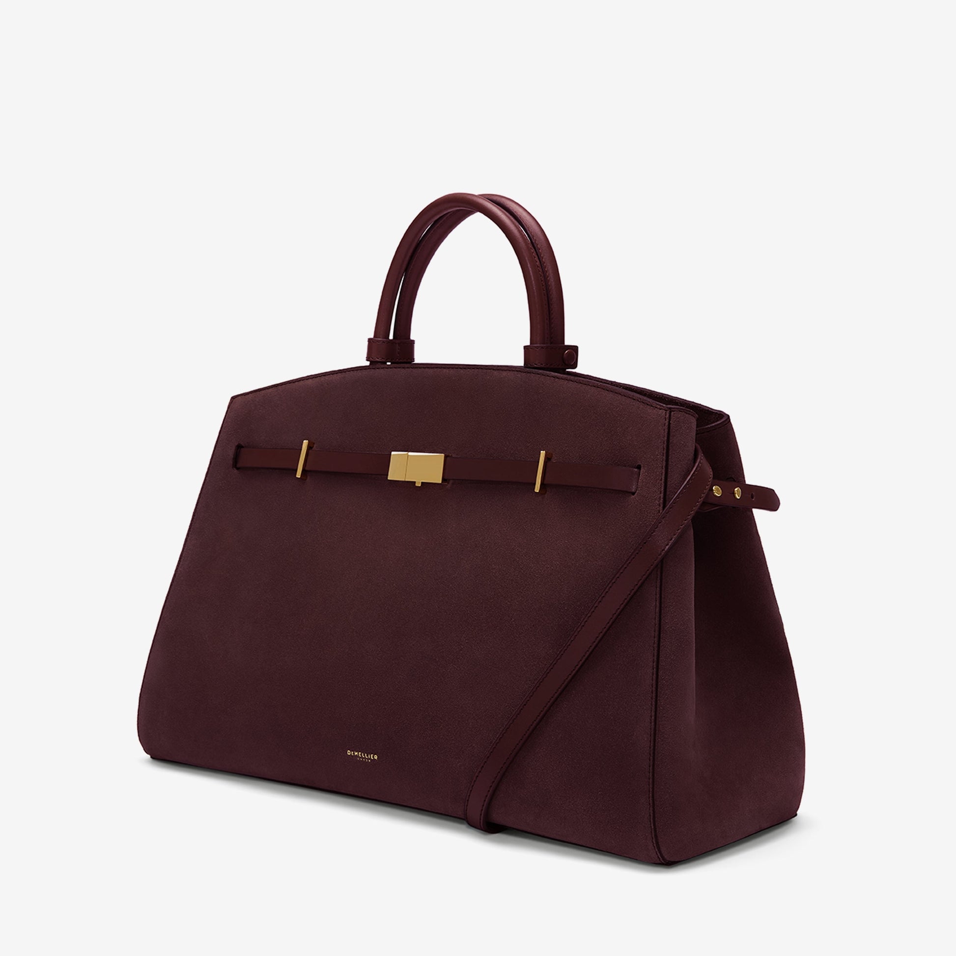 DeMellier The Hudson burgundy suede & burgundy smooth