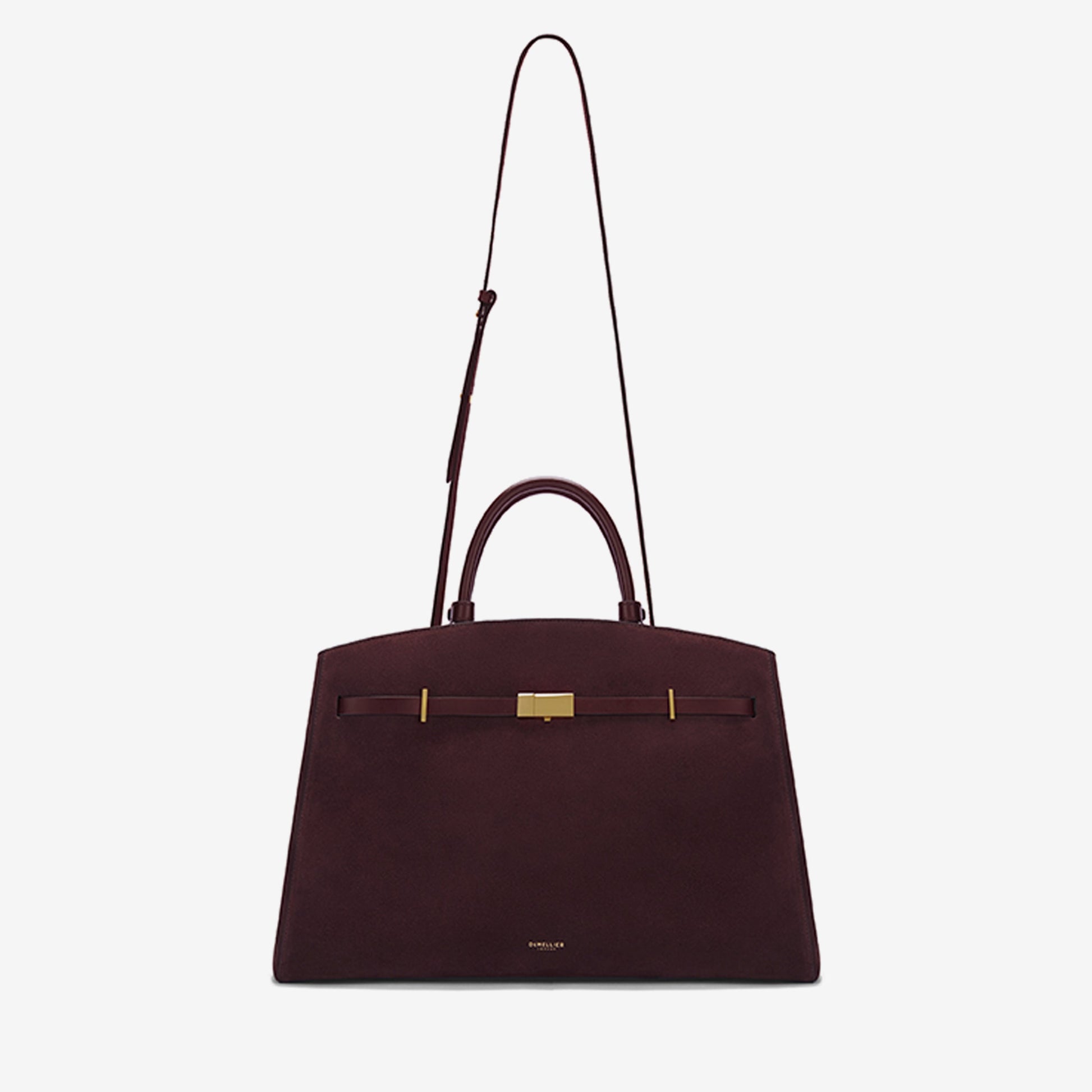 DeMellier The Hudson burgundy suede & burgundy smooth