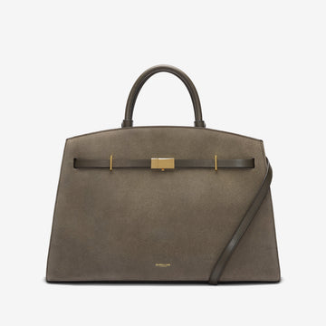 DeMellier The Hudson deep olive suede & deep olive smooth