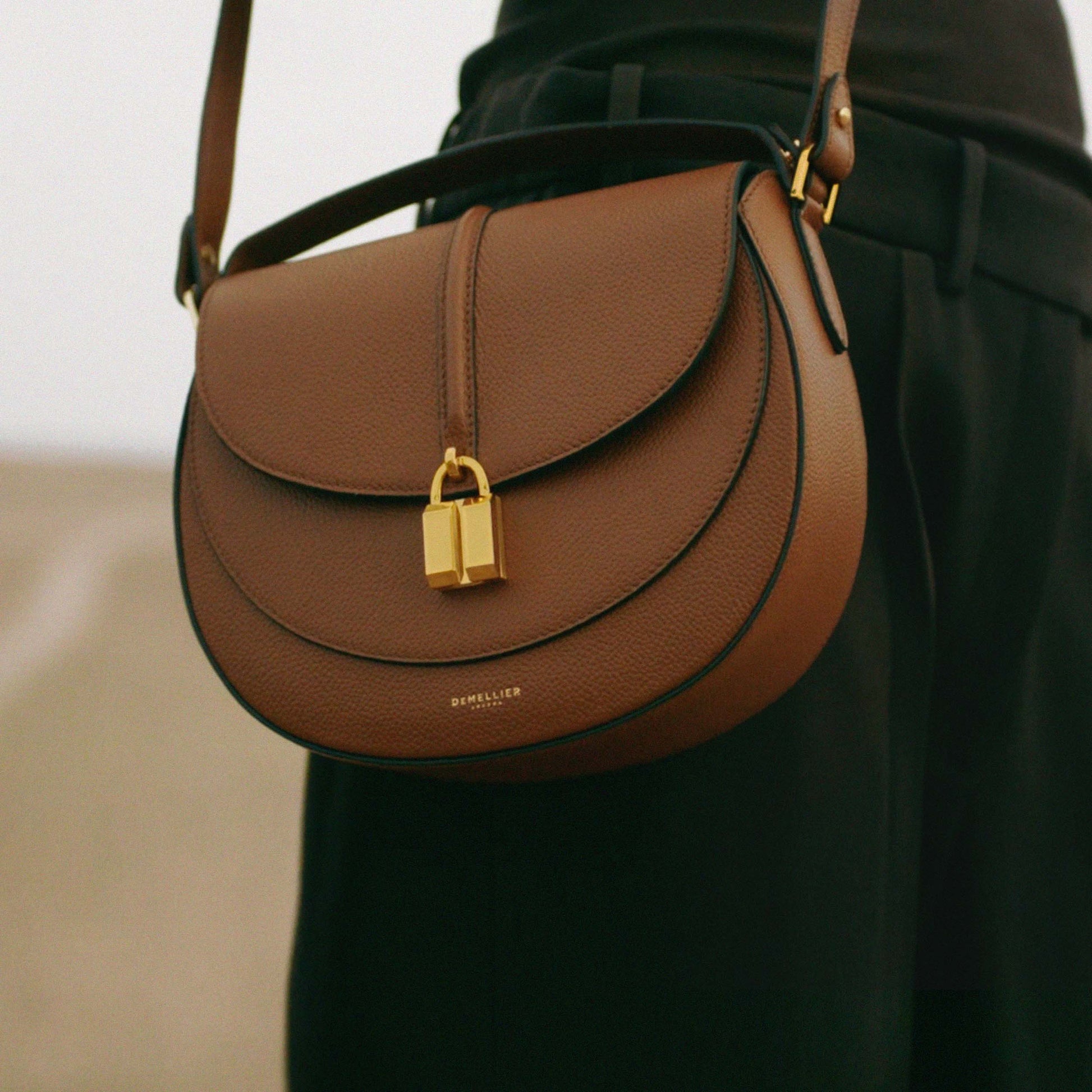 DeMellier The Siena Saddle tan small grain