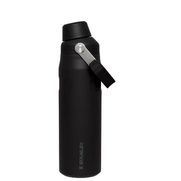 IceFlow Bottle with Fast Flow Lid | 24 OZ Black Black